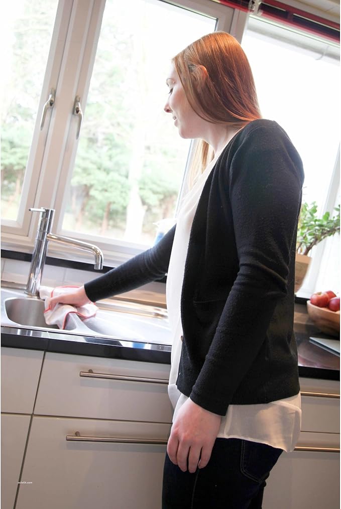 E-Cloth Wash & Wipe Dish Cloth, Microfiber Cleaning Cloth Reusable Paper Towel Alternative Cloths, Dish Towels for Drying Dishes, Glassware, Cookware and Countertops, 100 Wash Guarantee, 2 Count