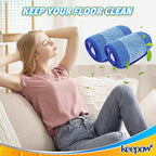 KEEPOW Microfiber Cleaning Pad, Mop Replacement Pads for Hardwood Floor Cleaner, 18 Inch, Washable & Reusable Spray Refills for Hard Surface Laminate Wood (4 Pack)