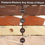 Wood Furniture Repair Kit, 21 Pcs Touch Up Wood Putty, Wood Fillers and Beeswax - Repair Cracks, Scratch, Hole, Discoloration for Wooden Floor, Door, Laminate, Table, Cabinet Surfaces