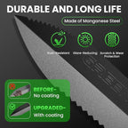 Metal Detector Shovel, Heavy Duty Double Serrated Digging Tool and Metal Detector Accessories with Sheath, Gardening Tools for Weeding, Planting, Camping, Treasure Hunting