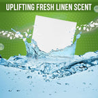 Nature’s Suds Eco-Friendly Laundry Detergent Sheets (64 Loads), Hypoallergenic & Ultra-Concentrated Clothes Washing Sheets, Plastic-Free, Fresh Linen Scent, Travel-Size Laundry Detergent