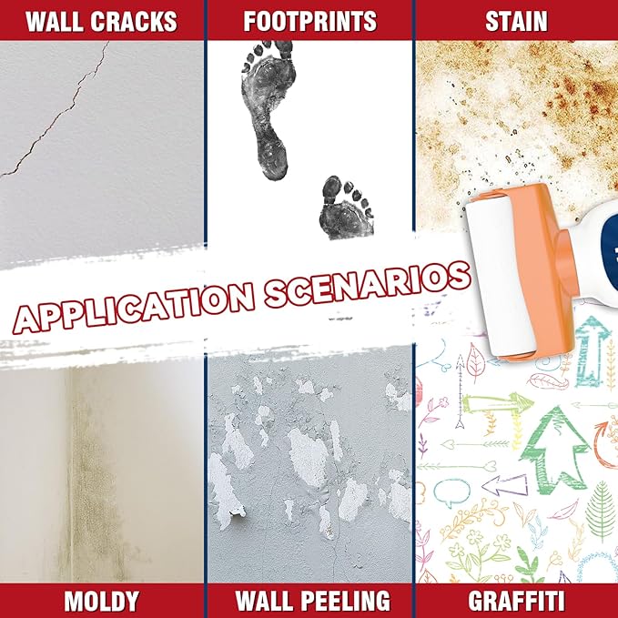 White Paint for Wall, 500g White Touch up Paint for Walls, Waterproof Whites Wall Paints, Quick-Drying Walls Repair Kit, Ready to Use Interior Paints, Covers Stains, Graffiti