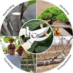 Garden Scissors for Plant, Tip Pruning Shears for Cutting Flowers, Trimming Plants, Bonsai and Fruits Picking (2 PC Bypass Blade Pruner)