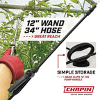 Chapin 20006 Made in USA 3 -Gallon Lawn and Garden Pump Pressured Sprayer, for Spraying Plants, Garden Watering, Lawns, Weeds and Pests, Translucent White
