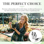3pcs Stainless Steel Bonsai Soil Scoops–Gardening Silver Metal Spade Shovel Bucket Scoop for Potted Succulents and Planting