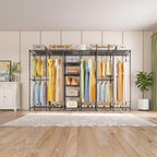 VIPEK V60 Extra Large Clothes Rack Portable Closet Rack Freestanding Wardrobe Heavy Duty Garment Rack Metal Closet for Hanging Clothes, Bedroom Storage Organizer, Max Load 1620lbs, White