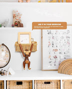 AceList Wall Hanging Basket, Boho Style Hand-Woven Hanging Storage Baskets - Set of 2, Ideal for Boho Room Decor, Kitchen, Garden, and Living Room