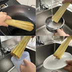 2 Pack Bamboo Wok Brush for Carbon Steel Pot Scrubber,Chinese Natural Kitchen Cleaning Brushes for Wok Cleaner Scrub Brush for Dishes&Pan&Teapot,Asian Wokbrush Bottle,Basting Scrubber for Cast Iron