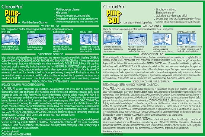CloroxPro Pine-Sol Multi-Surface Cleaner, Original Pine, 144 Fluid Ounces (Package May Vary)