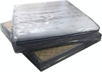 Uboxes King Mattress Poly Covers, 76 x 15 x 104 inch, 2 Count (Pack of 1), Clear