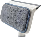 Joseph Joseph CleanTech 2-in-1 Glass Cleaner Shower Squeegee with Washable Microfiber Pad and Space-Saving Foldable Handle