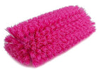 SPARTA 40422EC26 Floor Scrub Brush Head, Multi-Level, Dual Surface Plastic Block with Side Bristles, Crimped Polyester, Threaded Handle Hole, Ideal for Wide and Tight Spaces, BPA Free, 12 Inches, Pink
