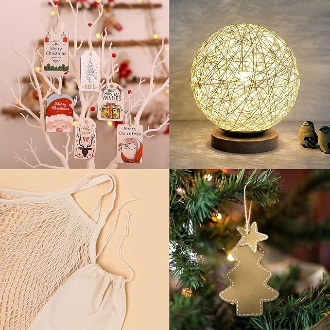 Benvo 656 Feet Cotton Cooking String 2mm Natural Jute Twine 2 Ply String Rope Cord for Baking, Butchers, Sausage, DIY Arts and Crafts - Beige