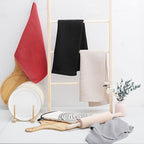 Homaxy 100% Cotton Waffle Weave Kitchen Dish Towels, Ultra Soft Absorbent Quick Drying Cleaning Towel, 13 x 28 Inches, 12-Pack, Brick Red