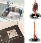 3 Pack 25 Inch Drain Snake Set - Drain Cleaner with Grip Handle Effectively Clean Hair and Other Clog for Toilet, Kitchen Sink, Bathroom Tub and Sewer
