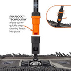 SWOPT 24” Microfiber Dust Mop, Angle Broom + 48” & 60" Steel Handles, Combo — Cleaning Heads with Long Handles Interchangeable with All SWOPT Cleaning Products — Clean Hard-to-Reach Areas