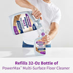 Rejuvenate PowerMax Multi-Surface Floor Cleaner, 128 Ounces, Breaks Down Dirt And Grime On Sealed Hardwood, Tile, Vinyl, Laminate To Deliver A Powerful, Deep Clean With Citrus And Cedarwood Scent