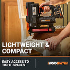 Worx Nitro 20V Cordless 18-Gauge Narrow Crown Stapler, Cordless Staple Gun Fires Up to 80 Staples/Min, Battery Powered Staple Gun with Tool-Free Jam Release WX844L – Battery & Charger Included