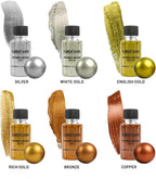 Liquid Leaf Paint - Gilding Paint Set - Rich & English Gold, Silver, Bronze, Copper, White Gold - 6 pcs. 0.68 fl oz (20 ml) Each