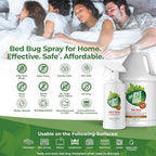 Bed Bug Spray for Getting Rid of Bed Bugs Permanently. Say Bye Bugs - a Non-Toxic, Kill on Contact Bed Bug Treatment That Doesn't Stain & is Odor Free. Simply Shake & Spray (1x 128oz).