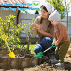 Mototo 4 Pack Beach Shovels, 16'' Plastic Beach Sand Toys Spade Scoop Gardening Tools Kit Sandbox Wooden Handle Spades for Kids Adults Garden Outdoor Snow Backyard Sand Summer (4 Pack, Bright Series)