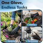Fixwal Black Disposable Nitrile Gloves, 4 Mil, 120 Count, Cleaning Service Gloves, Latex Free, Powder Free, Disposable Gloves for Cooking, Cleaning