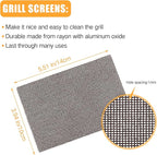 500 Pack Griddle 4x5.5'' Screen Grill Cleaning Screens Pre-treated Abrasive Mesh Pads for Flat Top Stainless Steel Griddle Cleaning Accessories Bundle