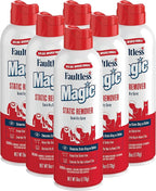 Magic Static Remover, Pack of 6 - No More Cling Static Spray, Eliminates Static Cling, Anti-Static Spray for Clothes, Furniture & Car - Static Free Spray, Controls Pet Hair (6 oz.)