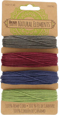The Beadsmith 100% Hemp Cord – Dark Colors – 1mm, 30 Foot Spool, 20LB Test Strength – Twine for Jewelry Making, Macrame, Paper Crafts, Gardening, Scrapbooking, Home Décor, DIY String Art & More