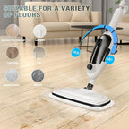 11-in-1 Steam Mop, Powerful Handheld Steam Cleaner for Home with 23FT Cord &15.2 OZ Water Tank, 3 Steam Modes MultiPurpose Steam Mop for Hardwood Floors, Clothes, Tile, Windows, Carpet