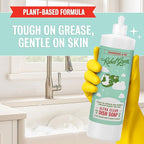 Rebel Green Super Deluxe Dish Soap - Natural Dishwashing Soap - Liquid Dish Detergent - Sustainable Dish Liquid Scented with Frankincense & Pine - (16 oz Bottles, 2 Pack)