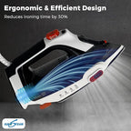 Step Up Iron - Self-Lifting Smart Iron with Ceramic Soleplate - Auto-Lift Safety & Smart Temp Technology for All Fabrics - Ironing Reimagined: Smart, Safe, and Effortlessly Fast