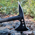DOOM BLADE Camping Hatchet Axe with Nylon Sheath,Tomahawk Viking Forged High Carbon Steel,Portable Camping Axe for Outdoor Splitting Wood,Hunting Survival (Double-Bit Axe * 1)