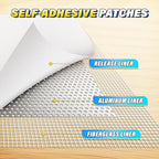 DIYSELF 16 Pieces Drywall Repair Kit Spackle Wall Repair Drywall Patch Kit Wall Patch Repair Kit Quick Easy Solution for Wall Hole Repair and Drywall Hole Filler