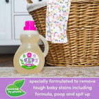 Dapple Baby Laundry Detergent, Powered by Plants, Concentrated, Hypoallergenic, Lavender, Stain Remover, 50 Fl Oz (2 Pack)