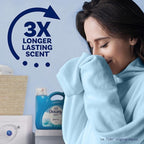 Downy Soft, 2 in 1 Soft and Fresh Liquid Fabric Softener, Cool Cotton, 140 fl oz, 190 Loads, Fabric Conditioner Liquid Provides Softness and Freshness for Fabrics