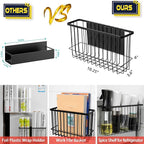 Buyyyit Laundry Room Organization & Storage Magnetic Basket Shelf Dryer Ball Lint Bin File Holder Container for Fridge & Washer