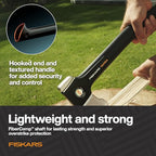 Fiskars Ultra Universal Axe U14, Precision-Ground RazorEdge Double-Hardened Steel Blade Stays Sharp, Lightweight FiberComp Shaft & SoftGrip Handle for Chopping & Kindling, 14", Black