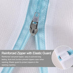 Polecasa 2 Pcs Premium Fine Mesh Laundry Bags, 2 Large 24 x 24 Inches Durable Laundry Wash Bagswith Sturdy Zipper for Delicates