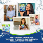 True Fresh Washing Machine Cleaner Tablets - 25-Pack & 15-Pack - Deep Clean & Descale All Internal Parts, Ideal for All Washers Top Load, Front Load, HE, Septic Safe (40 Tablets)