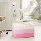 Blanket Basket,Rectangle Woven Baskets for Storage,30L Laundry Basket for Decorative Nursery Blanket,Toys,Dirty Clothes and Magazine in Shelves,Baby Room,and Living Room