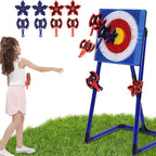 ZoLLa Axe Throwing Game for Backyard-with 4 Plastic Axes & 4 Throwing Stars,Outdoor Games for Kids and Family,Yard Games