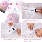 Berlune 30 Pack 24 x 36 Inches Large Mesh Bags for Laundry, Wash bags, Sturdy Mesh Material Closed with Drawstring, Factory, University, Dormitory, Travel and Apartment Dweller (White)