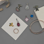 50pcs Jewelry Cleaning Cloth Polishing Cloth for Sterling Silver Gold Platinum Small Polish Cloth (3" x 3")