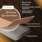 GSCIT Club Red Oak Edge Banding, 2 inch x 25ft roll of Veneer Edge Banding Preglued Flexible, Real Wood Tape Banding