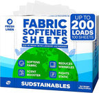 Fabric Softener Sheets for Washer bundle with Lemon 100 Strips Laundry Detergent Sheets