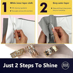 XIAOXINGYUN 10 PCS Silver polishing Cloth,Jewelry Cleaning Cloth for Sterling Silver, Multi-Layer Silver Jewelry Cleaner Cloth Keep Jewelry Cleaning and Shiny (6'' x 8''*10Pcs)…