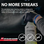 Malco Ready-To-Use Glass Cleaner - Streak-Free Removal of Dirt, Grease, Oils, & Bug Debris from Glass, Chrome, Tile, Stainless Steel, Vinyl, Rubber/Ammonia-Free & Tint Safe / 1 Gallon (107901)