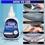 RKINC Stain Remover Gel, 6.76 Oz Household Washing Machine Cleaner for Washing Machine, Refrigerator Strips, for Tiles Grout Sealant Bathroom Cleaning Home Kitchen Sinks Cleaner