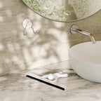 Umbra Buddy Bathroom Squeegee for Shower, Mirror, Window - Adhesive Storage Hook Included